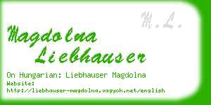 magdolna liebhauser business card